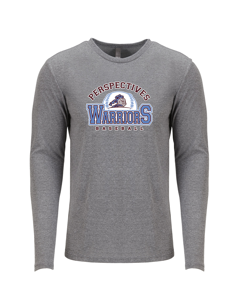 Perspectives HS Baseball Logo - Tri Blend Long Sleeve