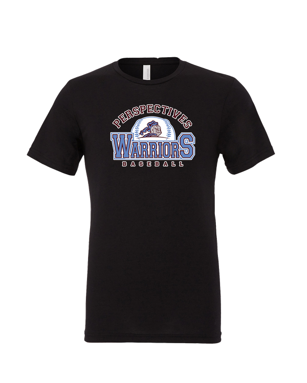 Perspectives HS Baseball Logo - Mens Tri Blend Shirt