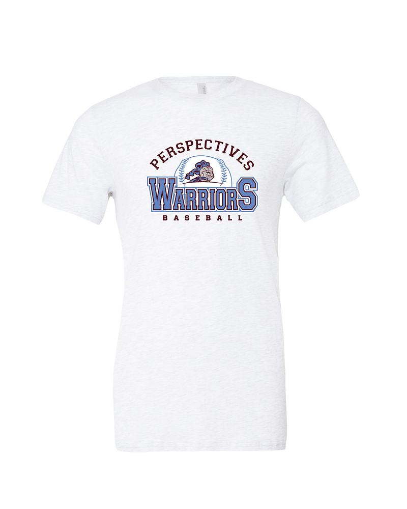 Perspectives HS Baseball Logo - Mens Tri Blend Shirt