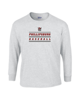 Phillipsburg HS Baseball Logo 2 - Mens Basic Cotton Long Sleeve