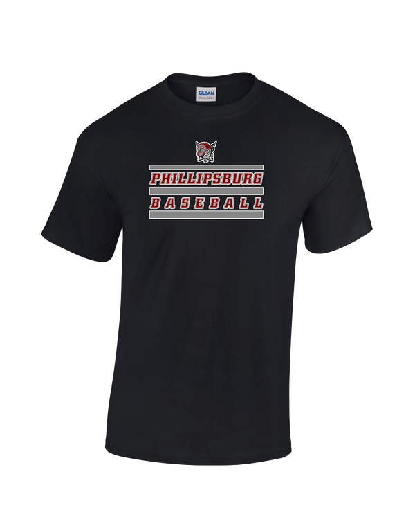 Phillipsburg HS Baseball Logo 2 - Cotton T-Shirt