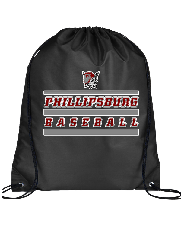 Phillipsburg HS Baseball Logo 2 - Drawstring Bag