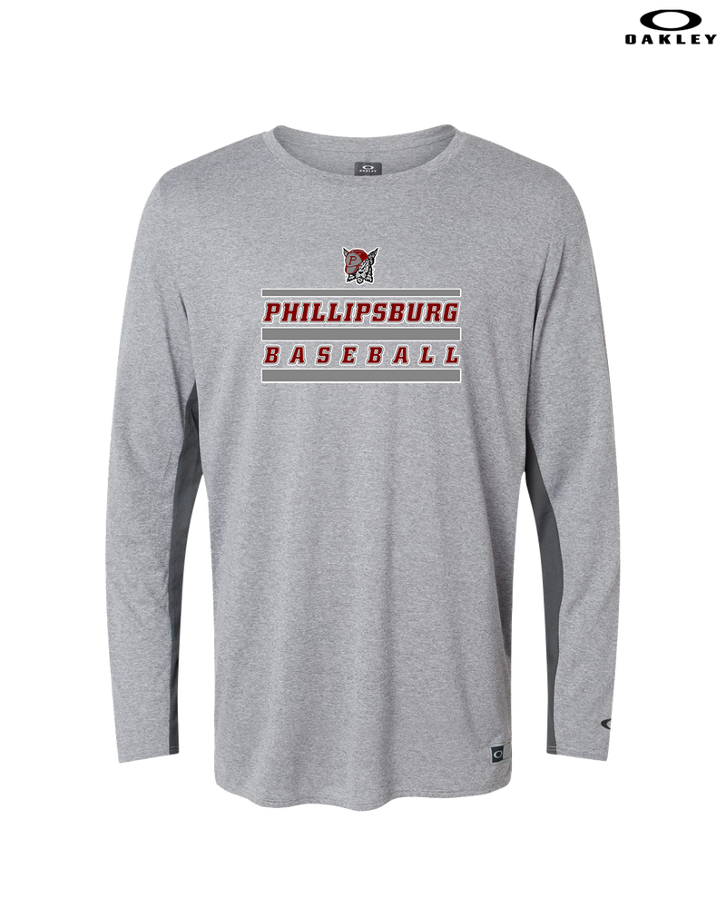 Phillipsburg HS Baseball Logo 2 - Oakley Hydrolix Long Sleeve