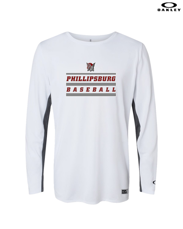 Phillipsburg HS Baseball Logo 2 - Oakley Hydrolix Long Sleeve
