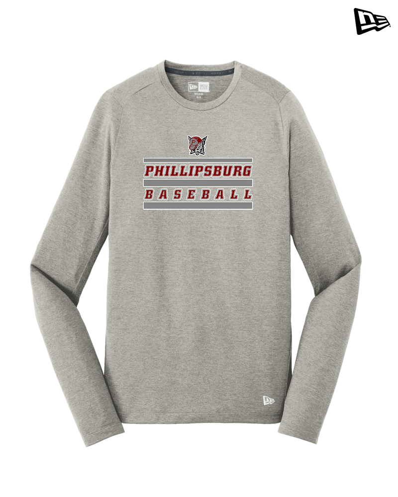 Phillipsburg HS Baseball Logo 2 - New Era Long Sleeve Crew