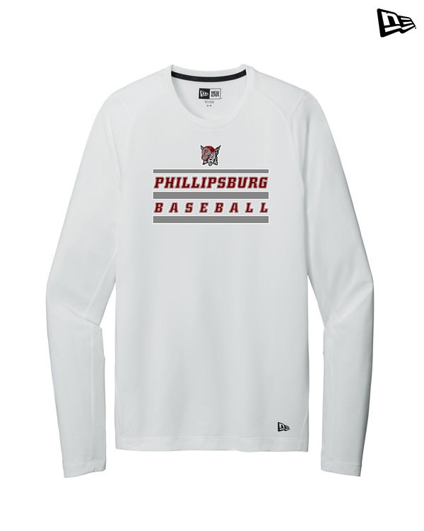 Phillipsburg HS Baseball Logo 2 - New Era Long Sleeve Crew