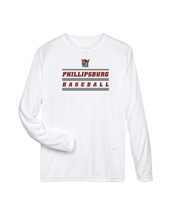 Phillipsburg HS Baseball Logo 2 - Performance Long Sleeve