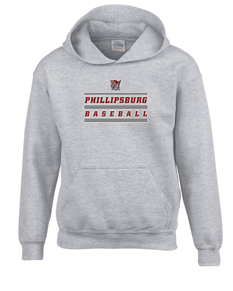 Phillipsburg HS Baseball Logo 2 - Cotton Hoodie