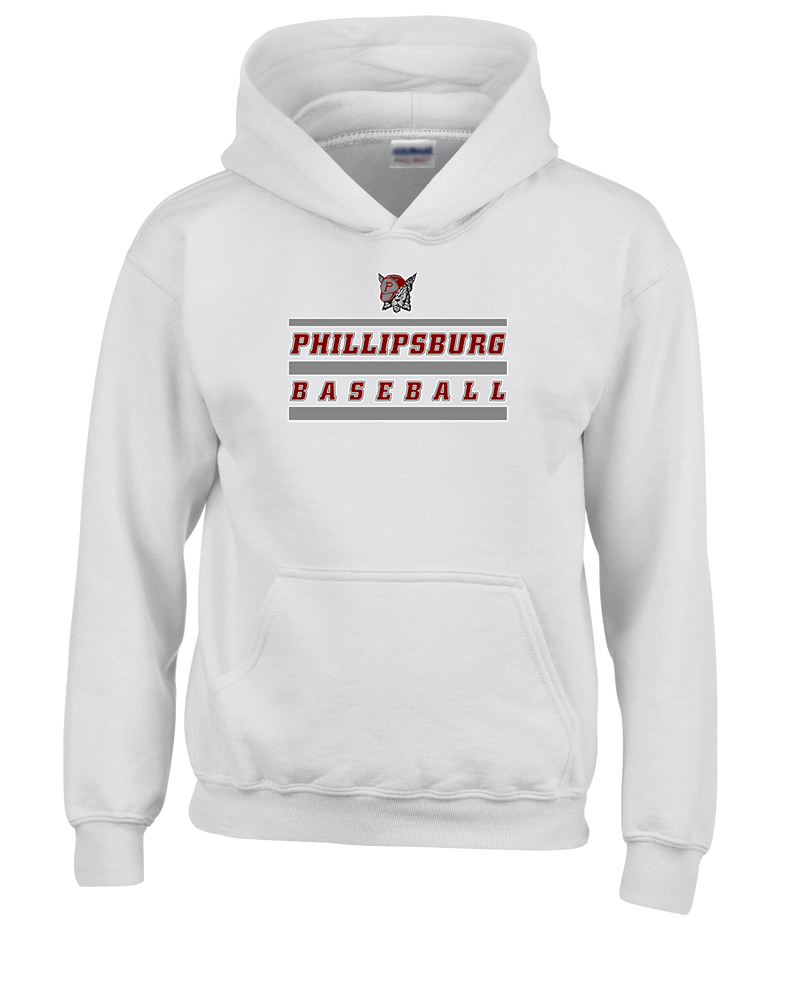 Phillipsburg HS Baseball Logo 2 - Cotton Hoodie