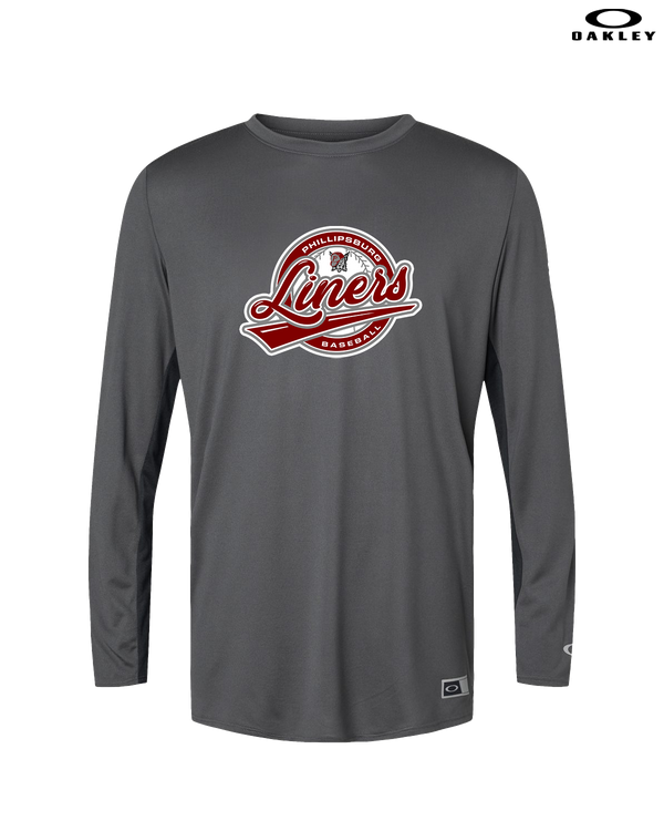 Phillipsburg HS Baseball Logo 7 - Oakley Hydrolix Long Sleeve