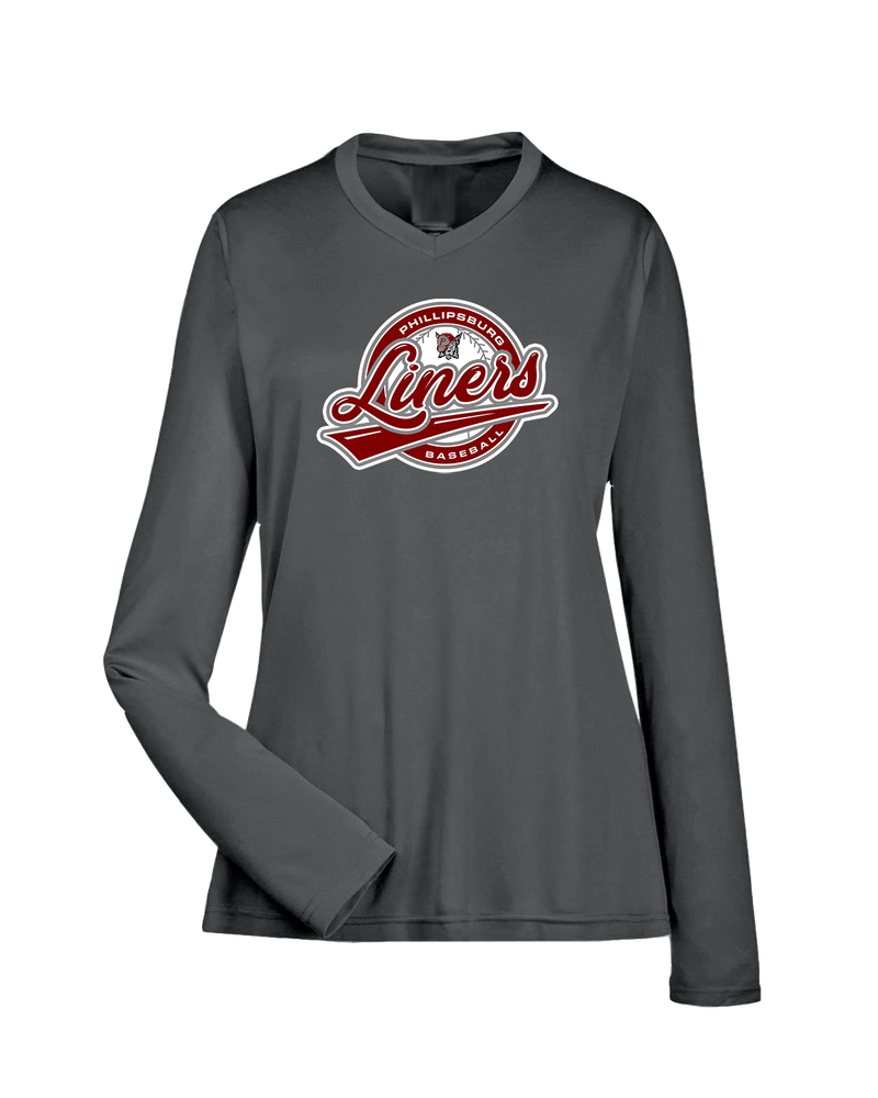 Phillipsburg HS Baseball Logo 7 - Womens Performance Long Sleeve