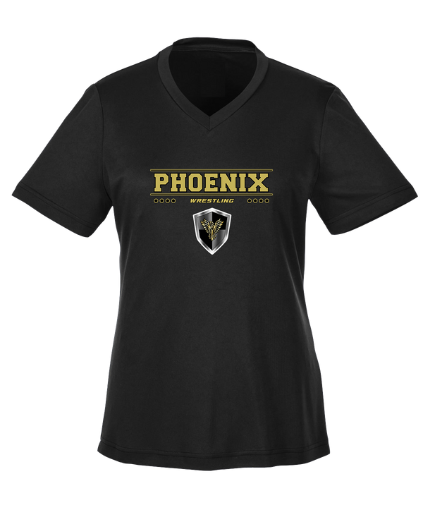 Phoenix Wrestling Club Girls Wrestling Border - Womens Performance Shirt