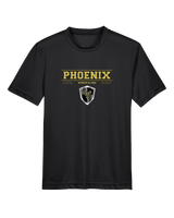 Phoenix Wrestling Club Girls Wrestling Border - Youth Performance T-Shirt
