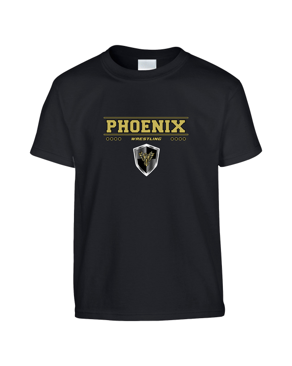 Phoenix Wrestling Club Girls Wrestling Border - Youth T-Shirt