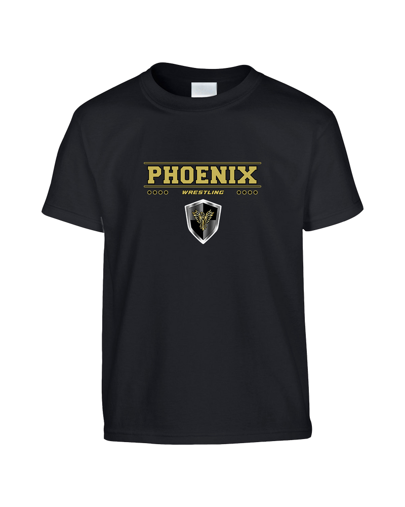 Phoenix Wrestling Club Girls Wrestling Border - Youth T-Shirt