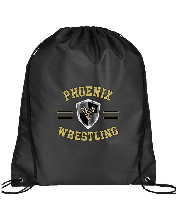 Phoenix Wrestling Club Girls Wrestling Curve - Drawstring Bag