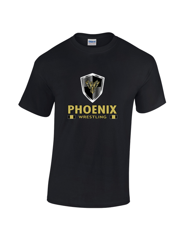Phoenix Wrestling Club Girls Wrestling Stacked - Cotton T-Shirt