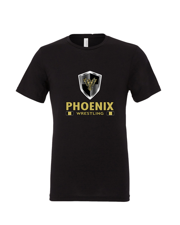 Phoenix Wrestling Club Girls Wrestling Stacked - Mens Tri Blend Shirt