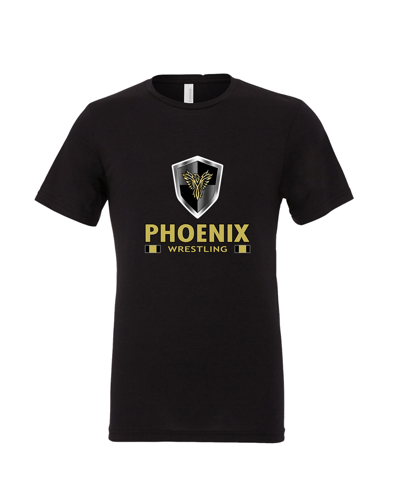 Phoenix Wrestling Club Girls Wrestling Stacked - Mens Tri Blend Shirt