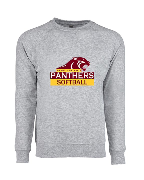 Pine Island HS Softball Logo - Crewneck Sweatshirt