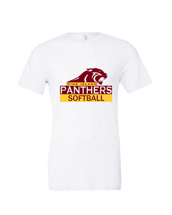 Pine Island HS Softball Logo - Tri - Blend Shirt