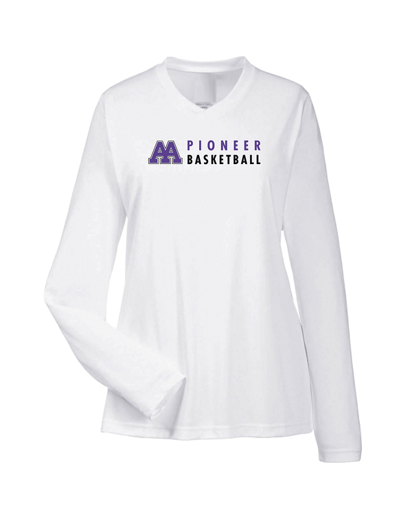 Pioneer HS Girls Basketball Basic - Womens Performance Long Sleeve