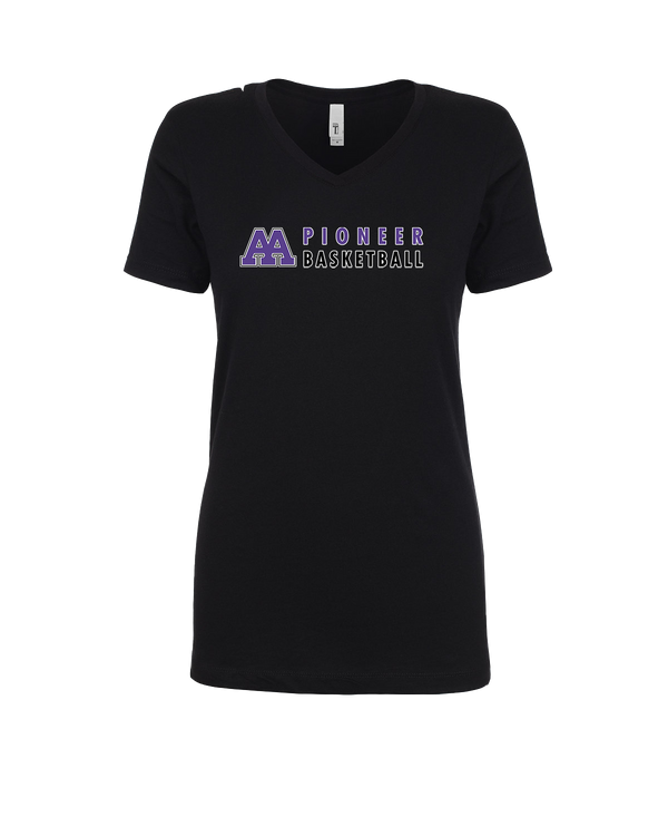 Pioneer HS Girls Basketball Basic - Womens V-Neck