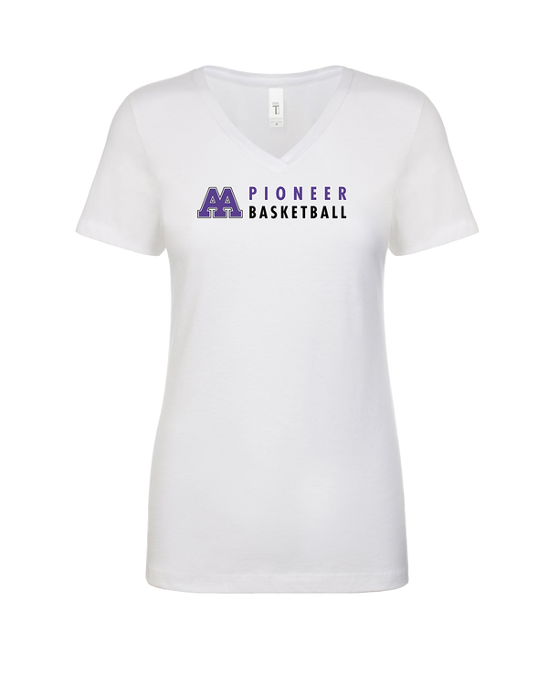 Pioneer HS Girls Basketball Basic - Womens V-Neck