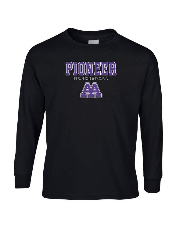 Pioneer HS Girls Basketball Block - Mens Basic Cotton Long Sleeve