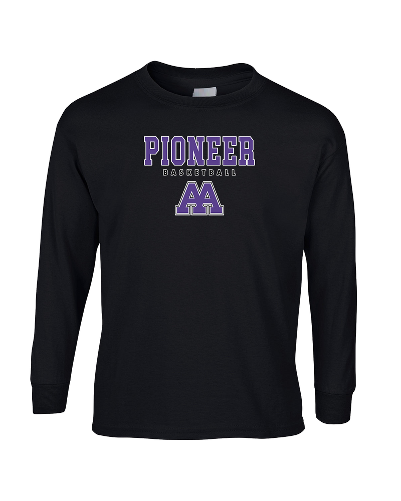 Pioneer HS Girls Basketball Block - Mens Basic Cotton Long Sleeve