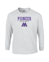 Pioneer HS Girls Basketball Block - Mens Basic Cotton Long Sleeve