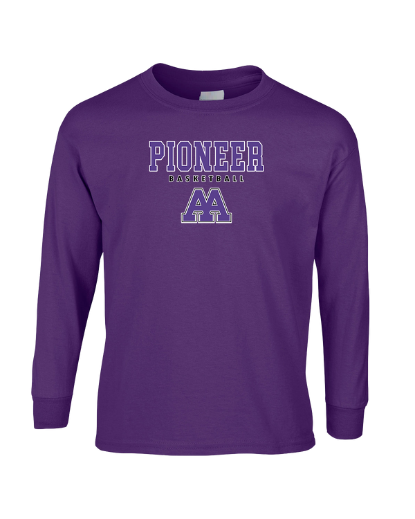 Pioneer HS Girls Basketball Block - Mens Basic Cotton Long Sleeve