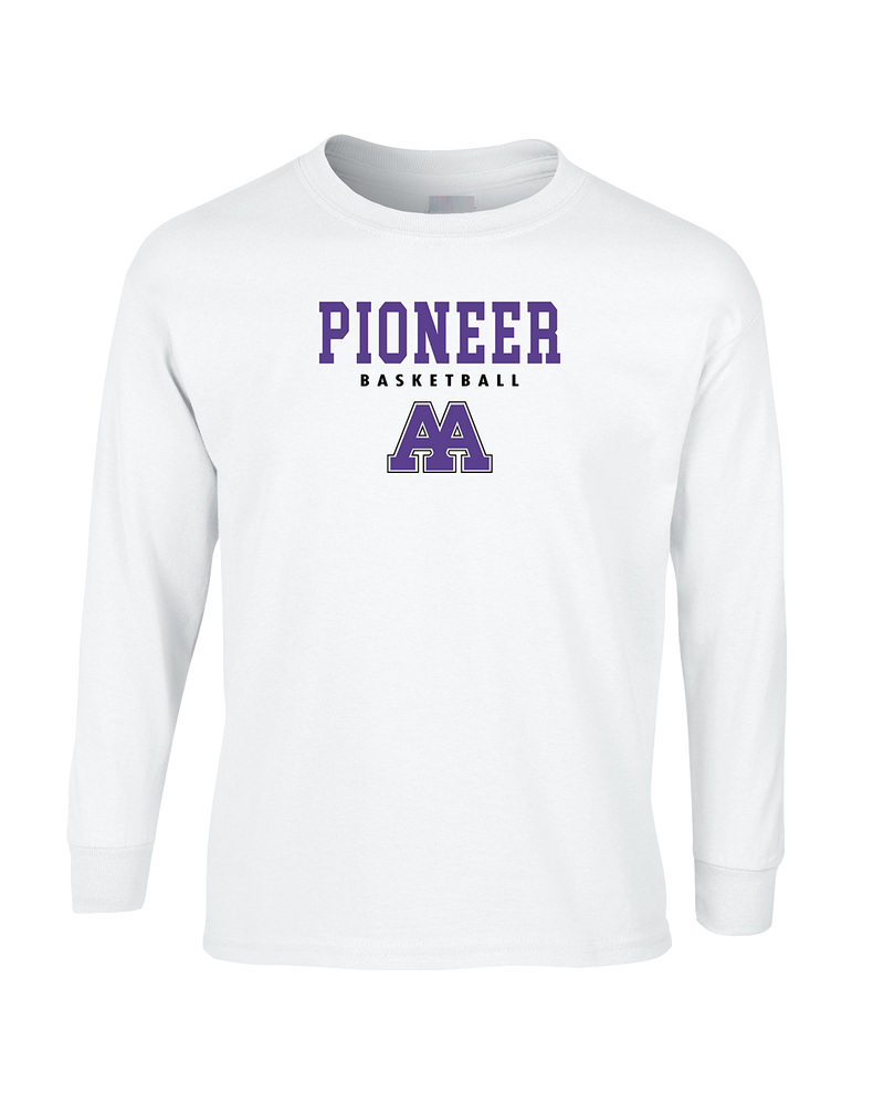 Pioneer HS Girls Basketball Block - Mens Basic Cotton Long Sleeve