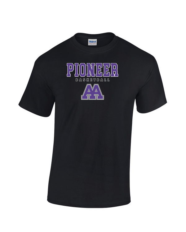Pioneer HS Girls Basketball Block - Cotton T-Shirt