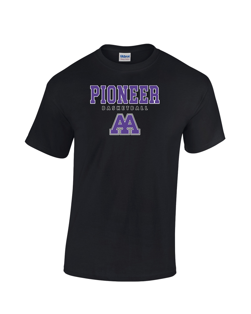 Pioneer HS Girls Basketball Block - Cotton T-Shirt
