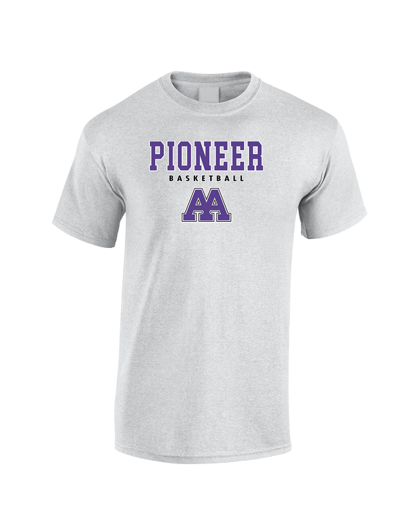 Pioneer HS Girls Basketball Block - Cotton T-Shirt