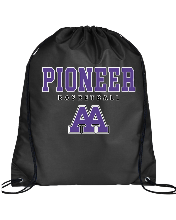 Pioneer HS Girls Basketball Block - Drawstring Bag