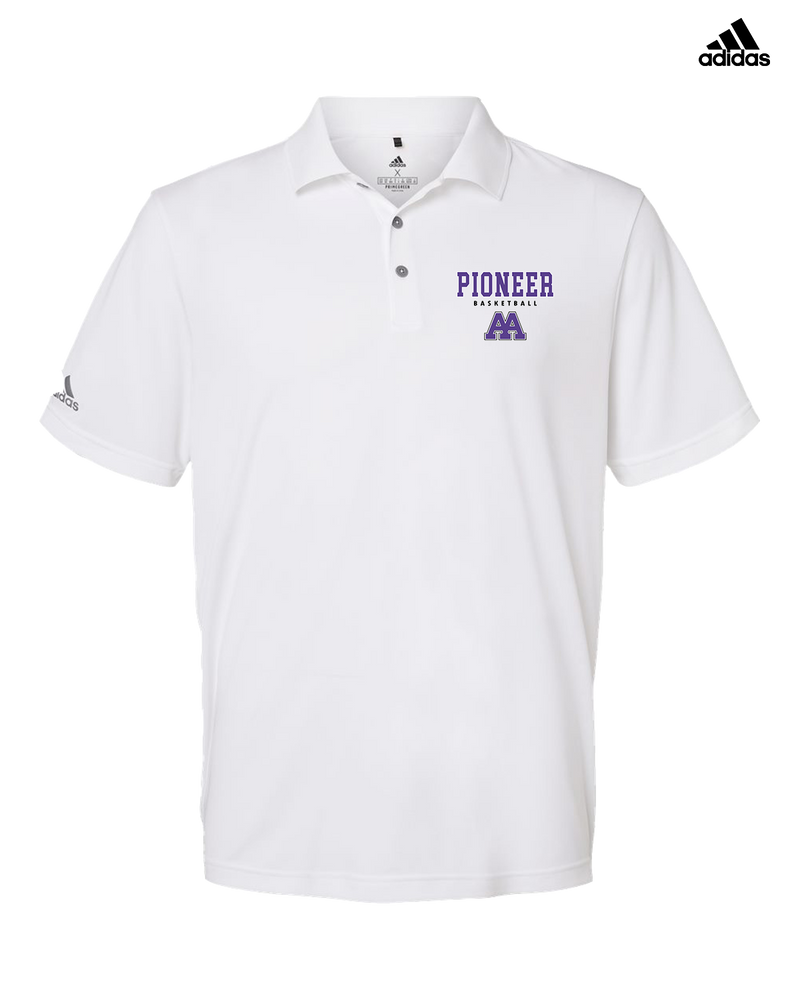 Pioneer HS Girls Basketball Block - Adidas Men's Performance Polo