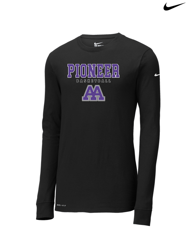 Pioneer HS Girls Basketball Block - Nike Dri-Fit Poly Long Sleeve