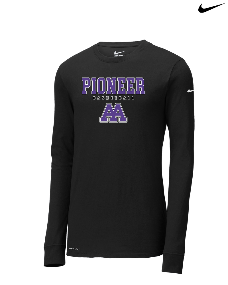 Pioneer HS Girls Basketball Block - Nike Dri-Fit Poly Long Sleeve