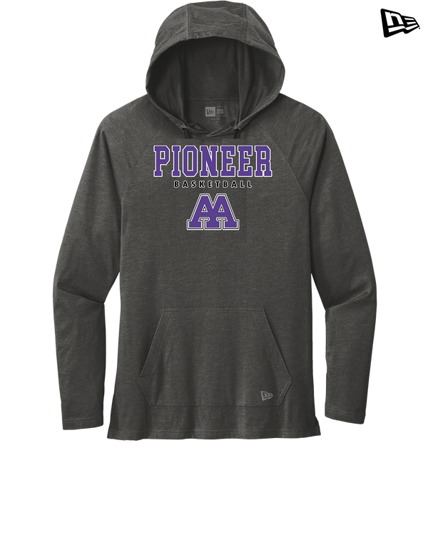 Pioneer HS Girls Basketball Block - New Era Tri Blend Hoodie