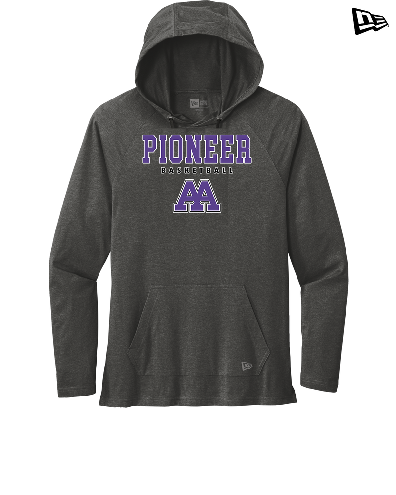 Pioneer HS Girls Basketball Block - New Era Tri Blend Hoodie