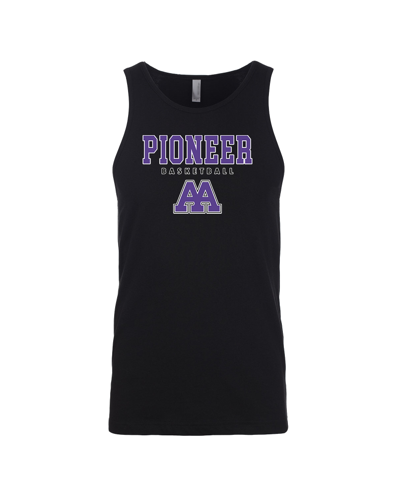 Pioneer HS Girls Basketball Block - Mens Tank Top