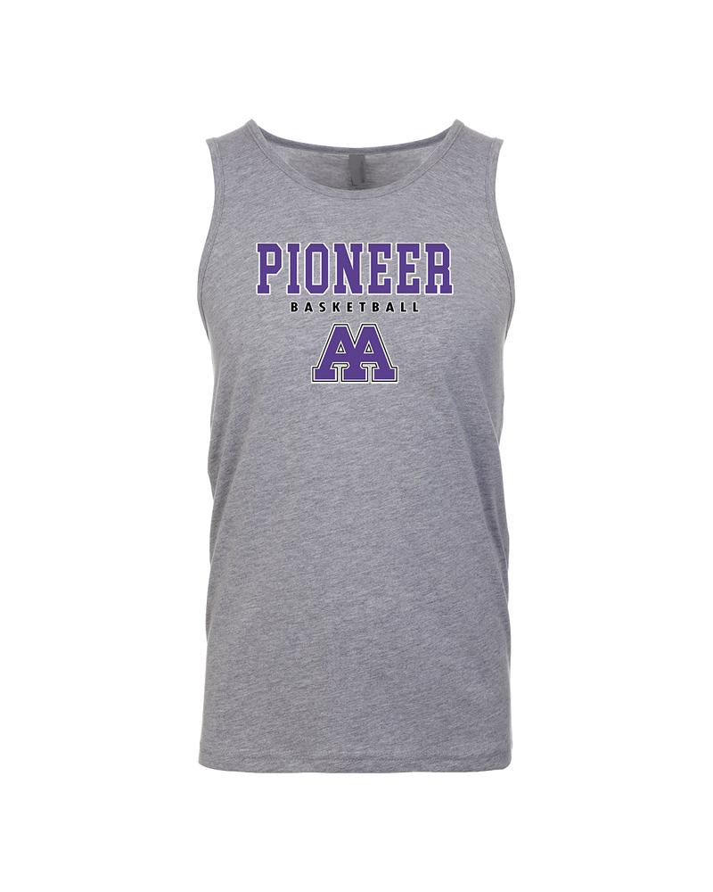 Pioneer HS Girls Basketball Block - Mens Tank Top