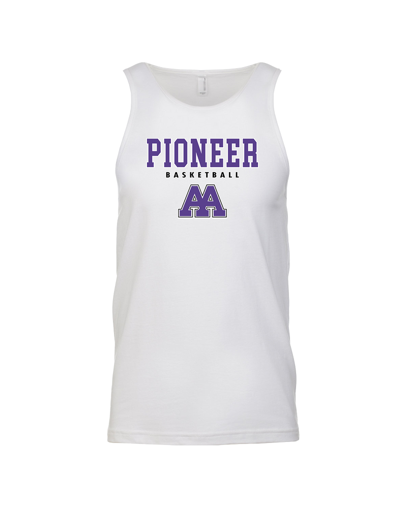 Pioneer HS Girls Basketball Block - Mens Tank Top
