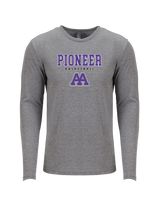 Pioneer HS Girls Basketball Block - Tri Blend Long Sleeve