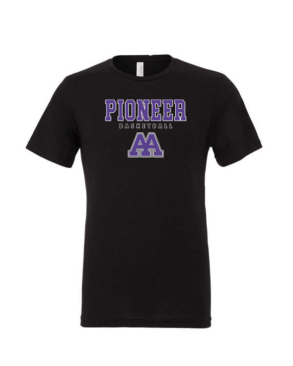 Pioneer HS Girls Basketball Block - Mens Tri Blend Shirt