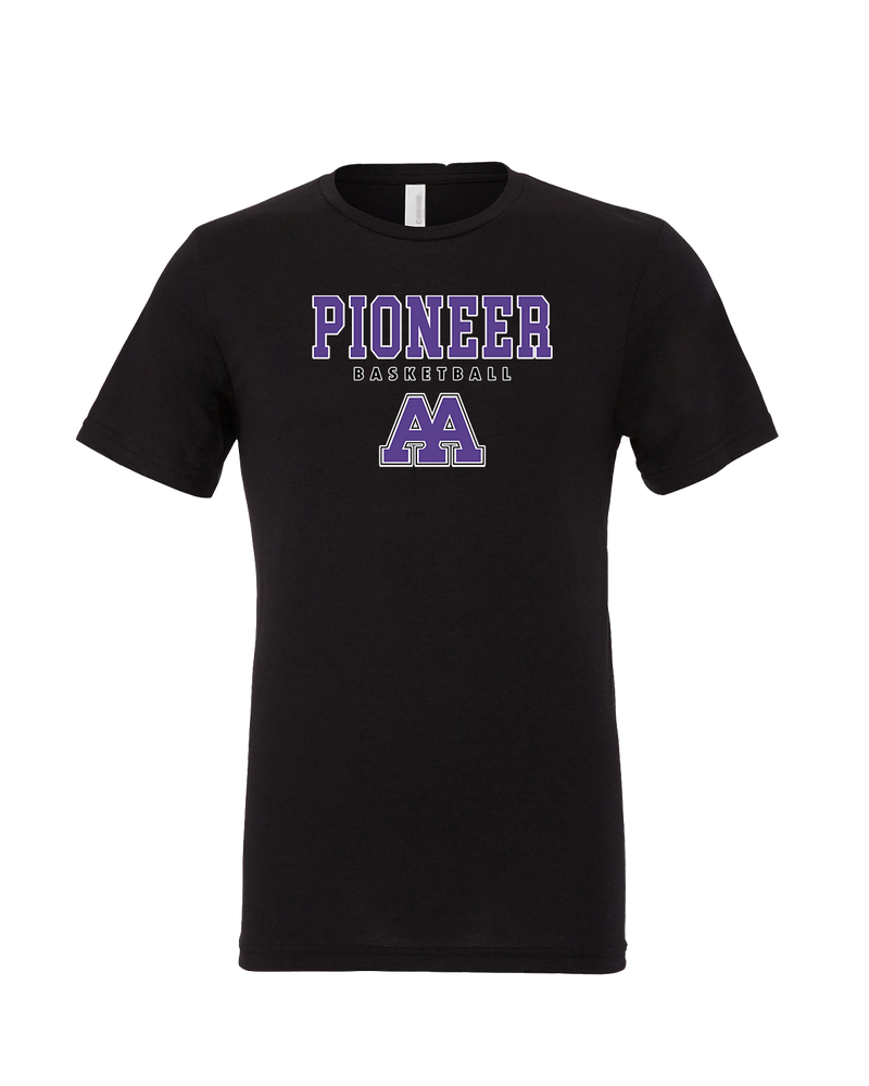 Pioneer HS Girls Basketball Block - Mens Tri Blend Shirt