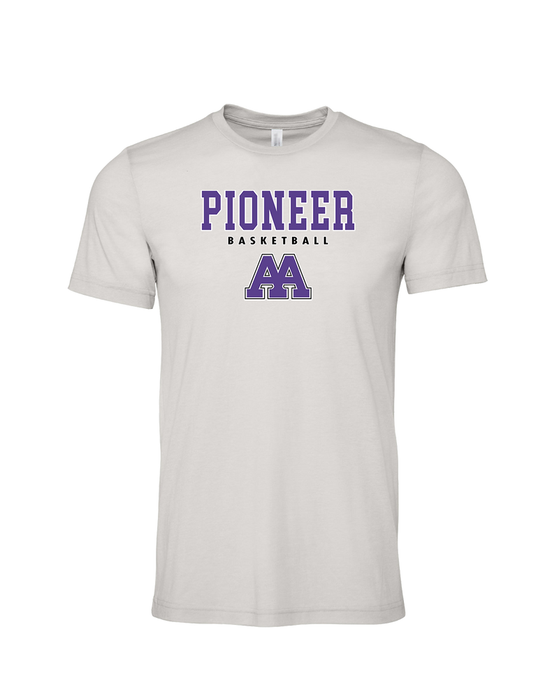 Pioneer HS Girls Basketball Block - Mens Tri Blend Shirt