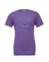 Pioneer HS Girls Basketball Block - Mens Tri Blend Shirt
